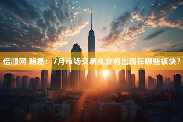 倍顺网 鞠磊：7月市场交易机会将出现在哪些板块？