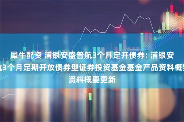 犀牛配资 浦银安盛普航3个月定开债券: 浦银安盛普航3个月定期开放债券型证券投资基金基金产品资料概要更新